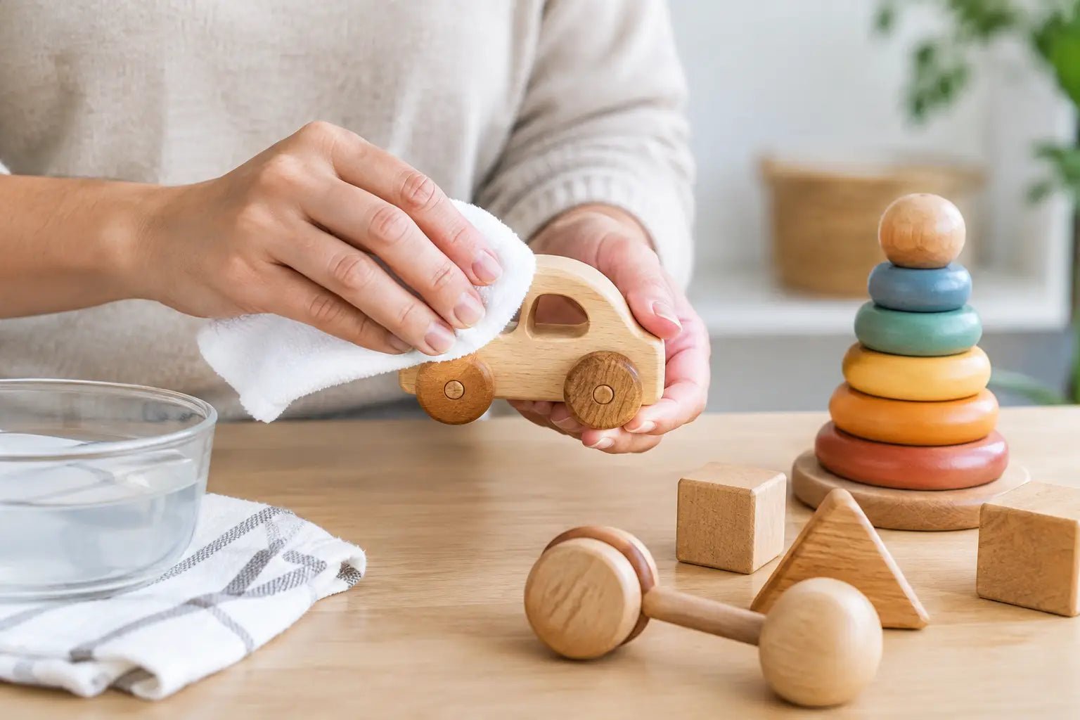 Cómo limpiar juguetes de madera sin dañarlos - BEBABI