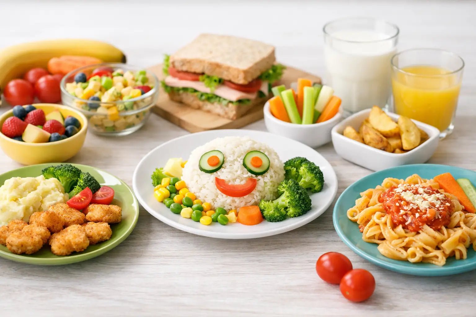 Ejemplos de menús infantiles para cada día - BEBABI