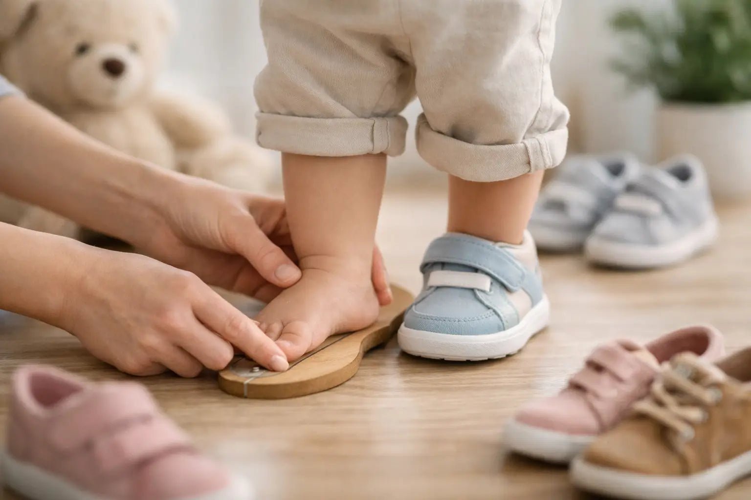 Guía de talla de calzado para primeros pasos - BEBABI
