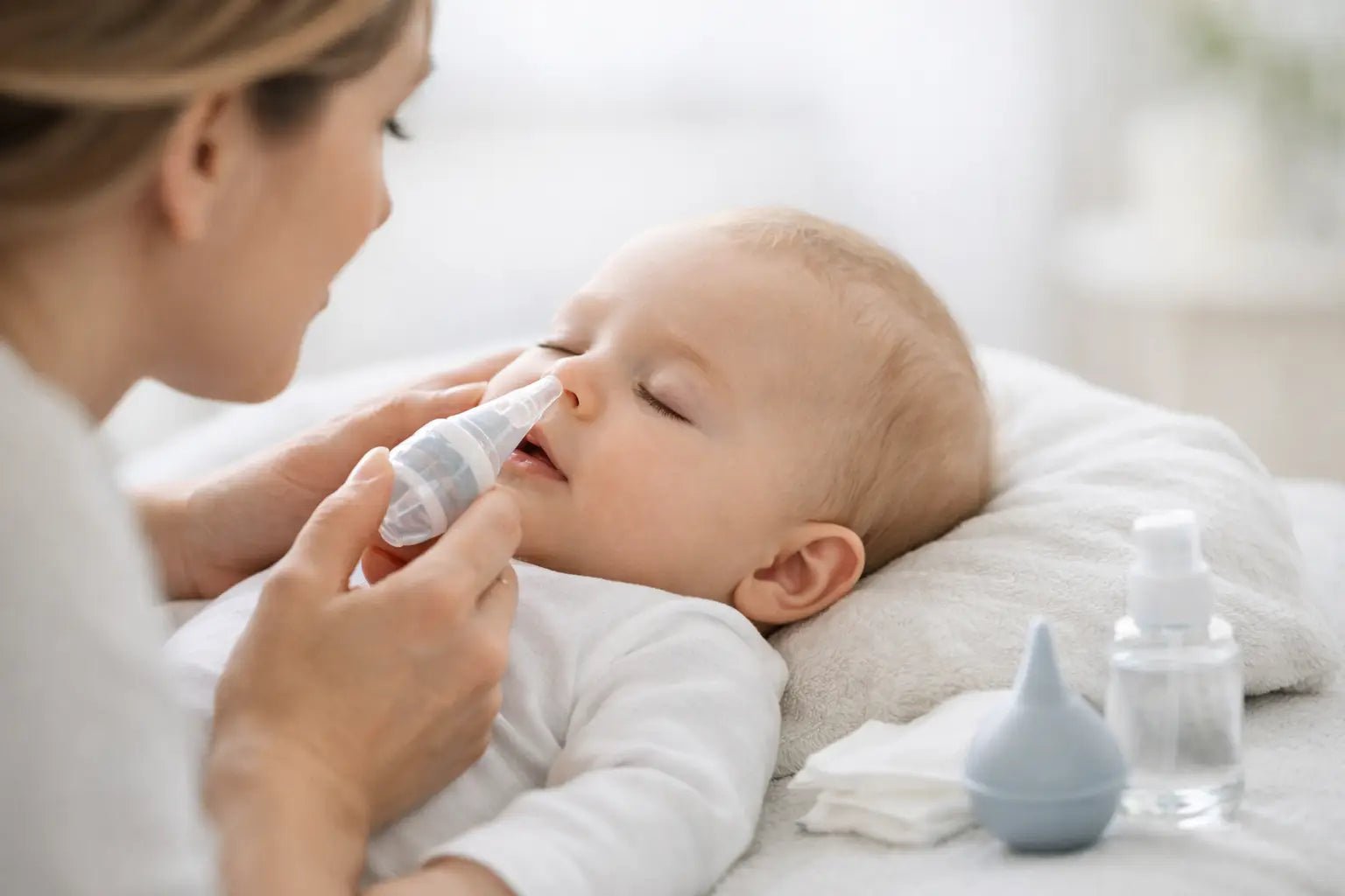 Higiene nasal en bebés: cuándo y cómo hacerla - BEBABI
