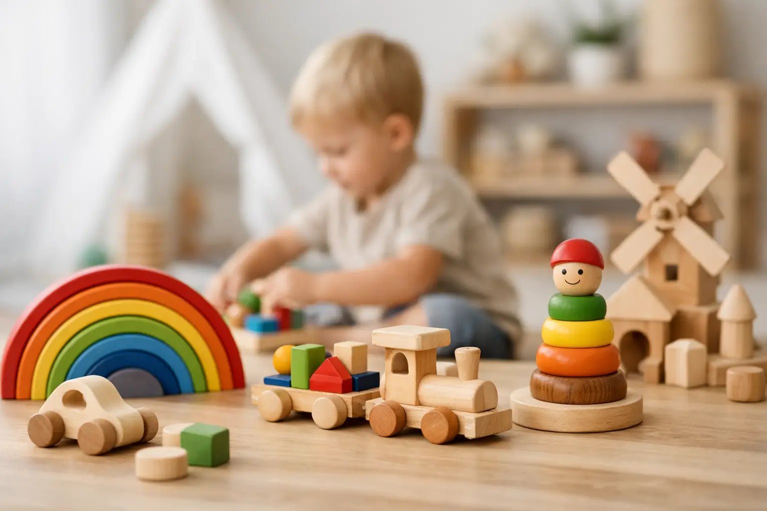 Juguetes de madera infantiles para crecer jugando - BEBABI