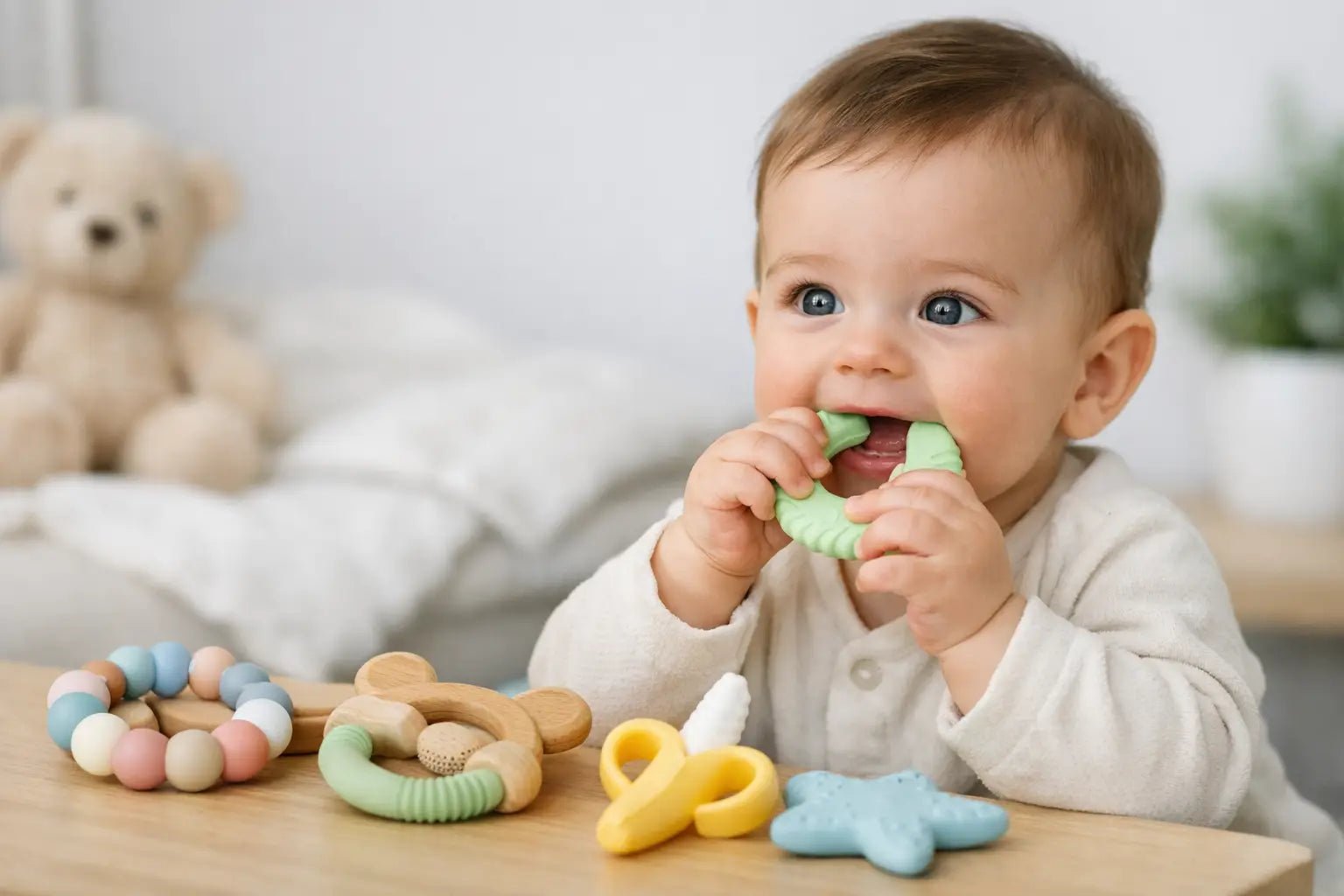 Mordedores bebé para aliviar sus encías - BEBABI