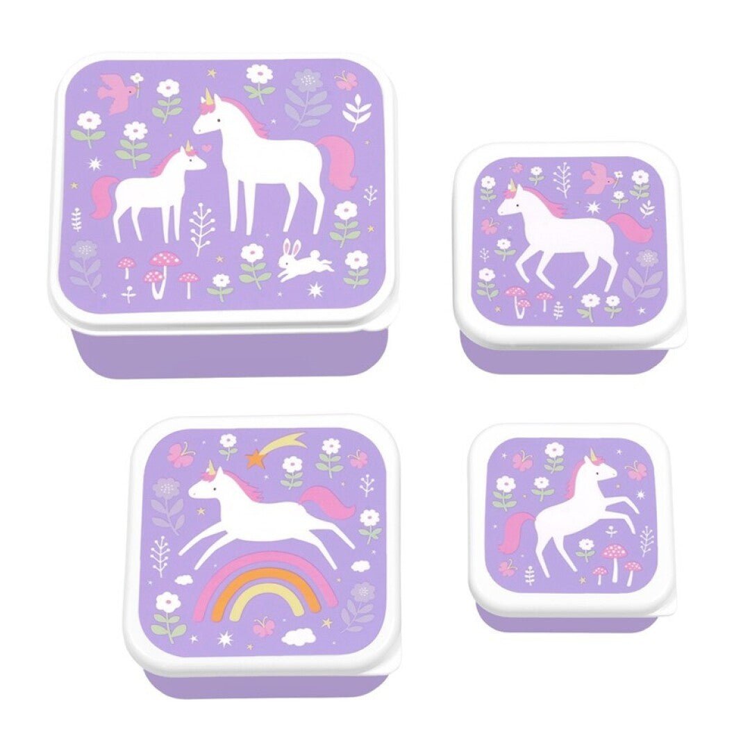 4 Cajitas de almuerzo Unicorn Dreams - MINI MUNDO