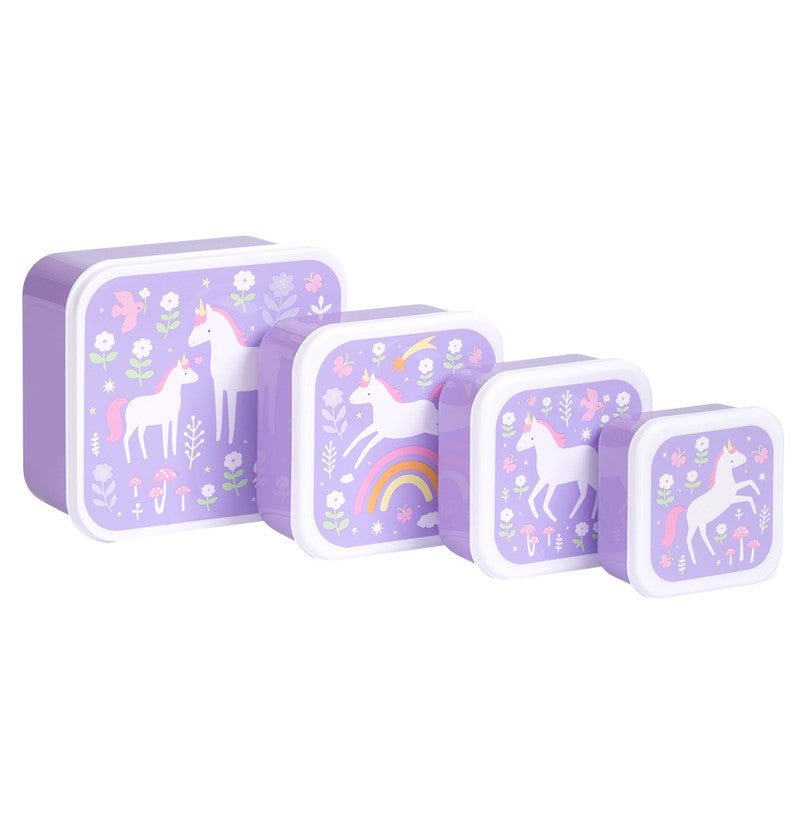 4 Cajitas de almuerzo Unicorn Dreams - MINI MUNDO