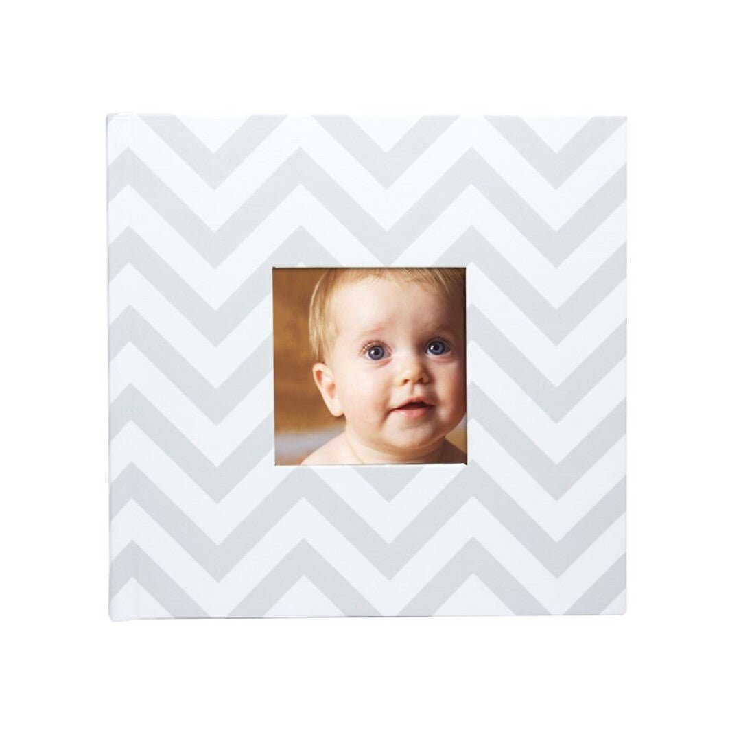 Album de fotos Chevron Gris/Blanco - MINI MUNDO