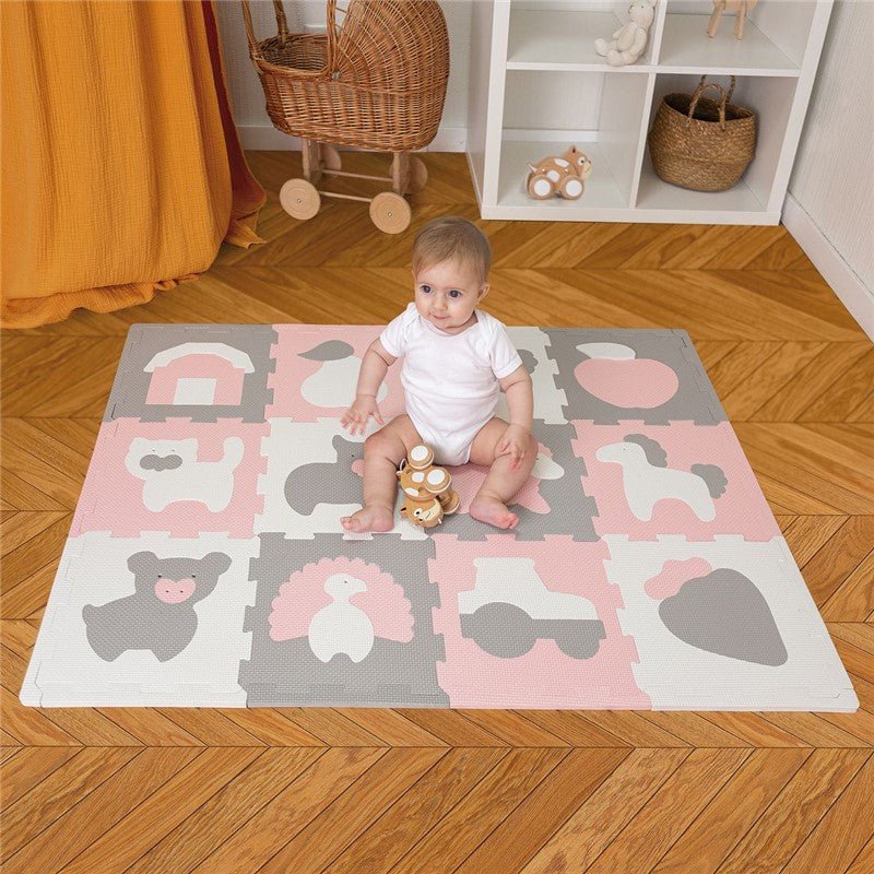 ALFOMBRA PUZLE GRANJA 120X90 - MINI MUNDO