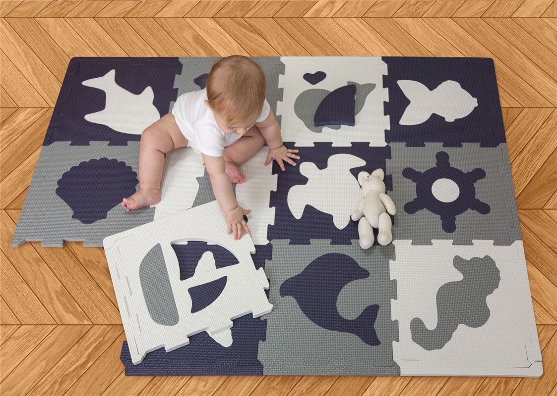 ALFOMBRA PUZLE OCEAN 120X90 - MINI MUNDO