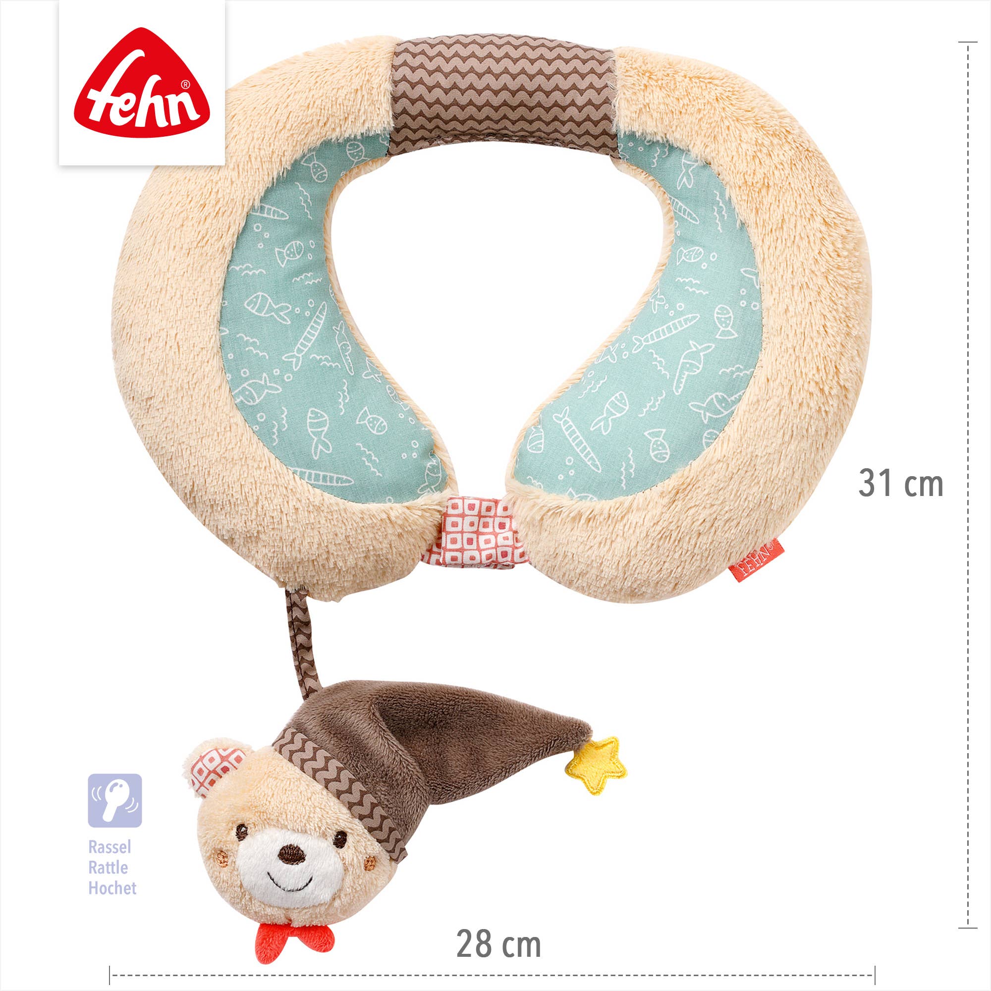 Almohada de viaje - oso - MINI MUNDO