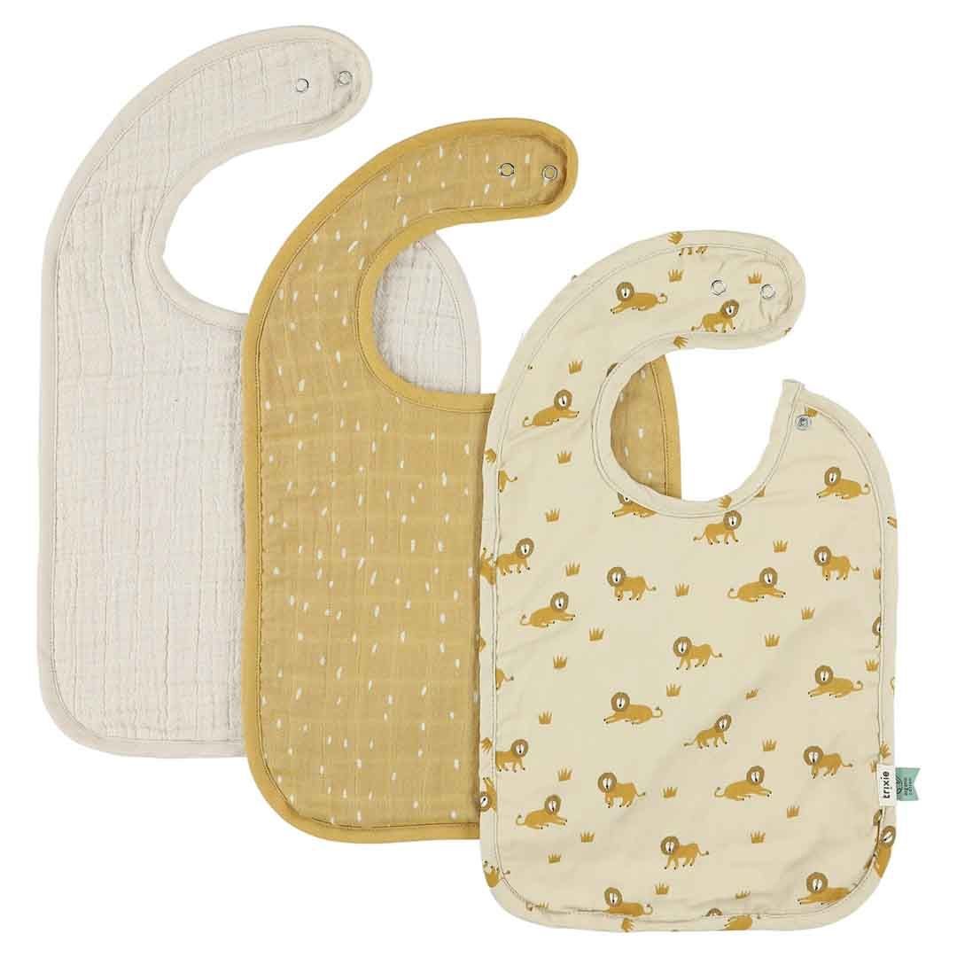 Babero 3 - pack mix - Lively Lion - MINI MUNDO