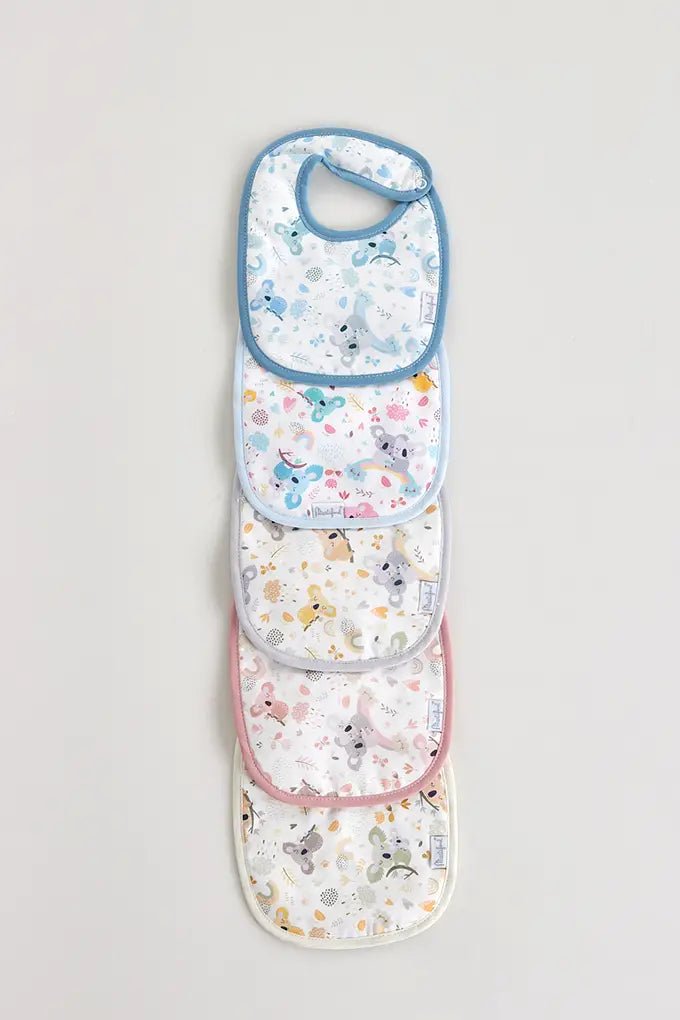 Babero de rizo rectangular - koalas (6 piezas) - MINI MUNDO