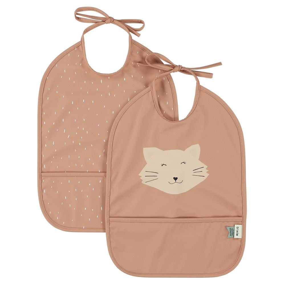 Babero impermeable 2 - pack - Mrs. Cat - MINI MUNDO