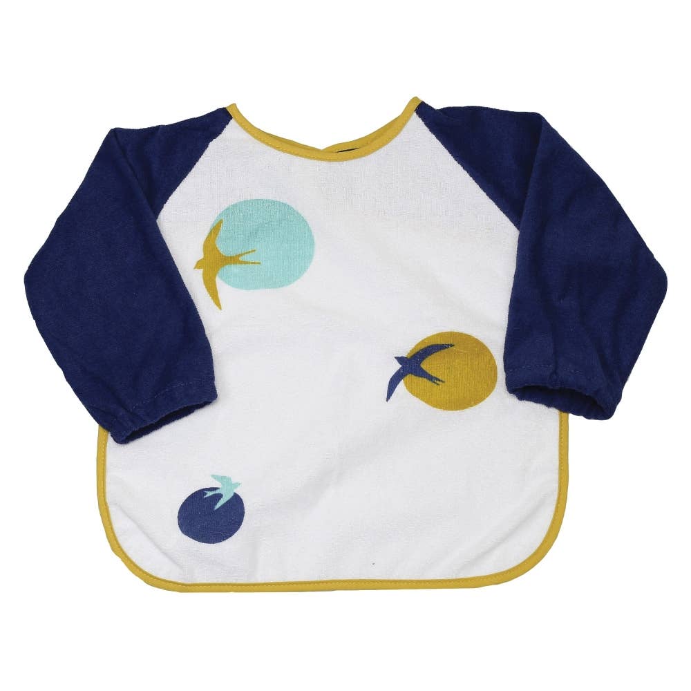 Babero tipo delantal - Esponja: Azul marino - MINI MUNDO