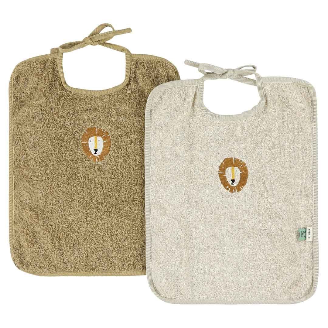 Babero XL 2 - pack mix - Aura Lion - MINI MUNDO