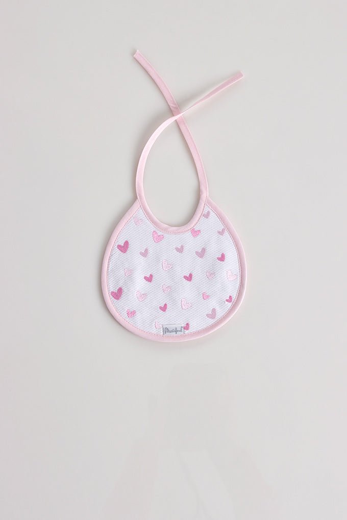 Baberos de rizo - corazones (pack de 6) - MINI MUNDO