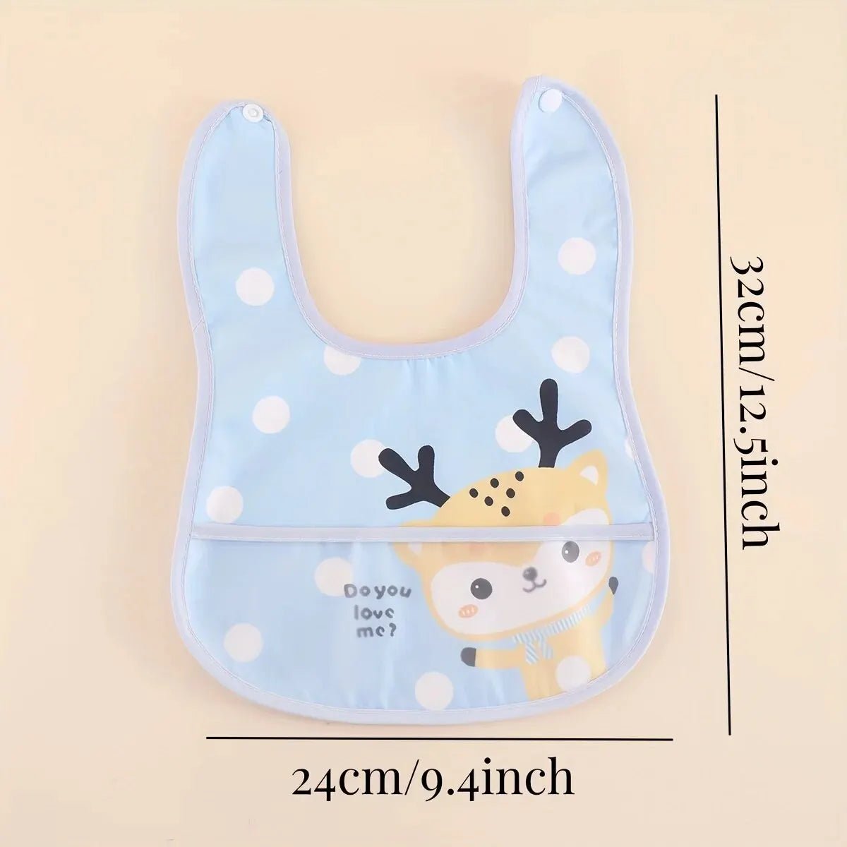 Baberos impermeables de animales (pack de 5) - MINI MUNDO