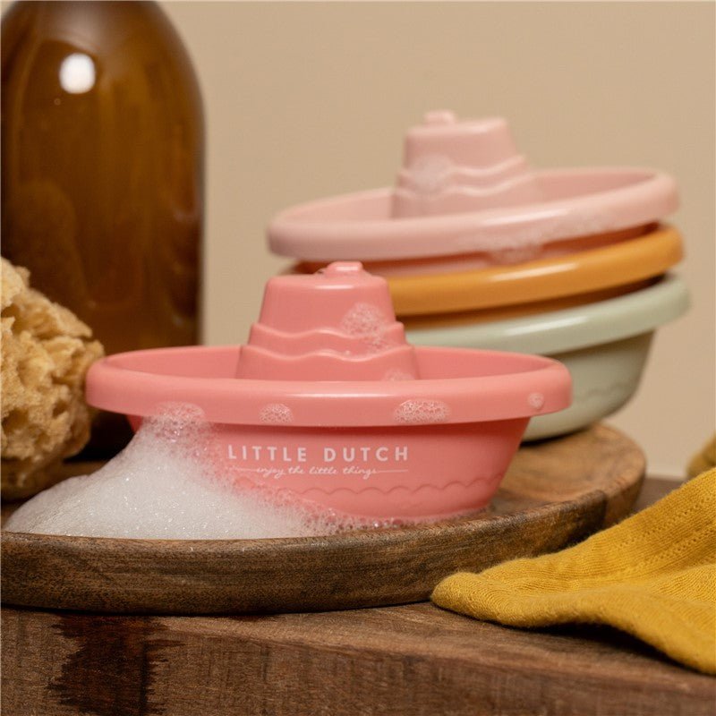 BARCOS ROSAS PARA EL BAÑO LITTLE DUTCH - MINI MUNDO