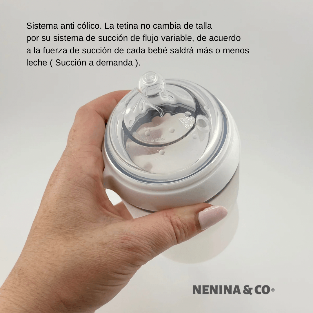 Biberon blanco - Nenina & Co - MINI MUNDO