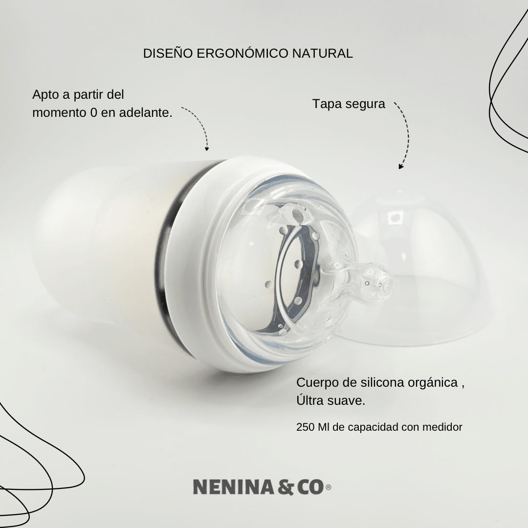 Biberon blanco - Nenina & Co - MINI MUNDO