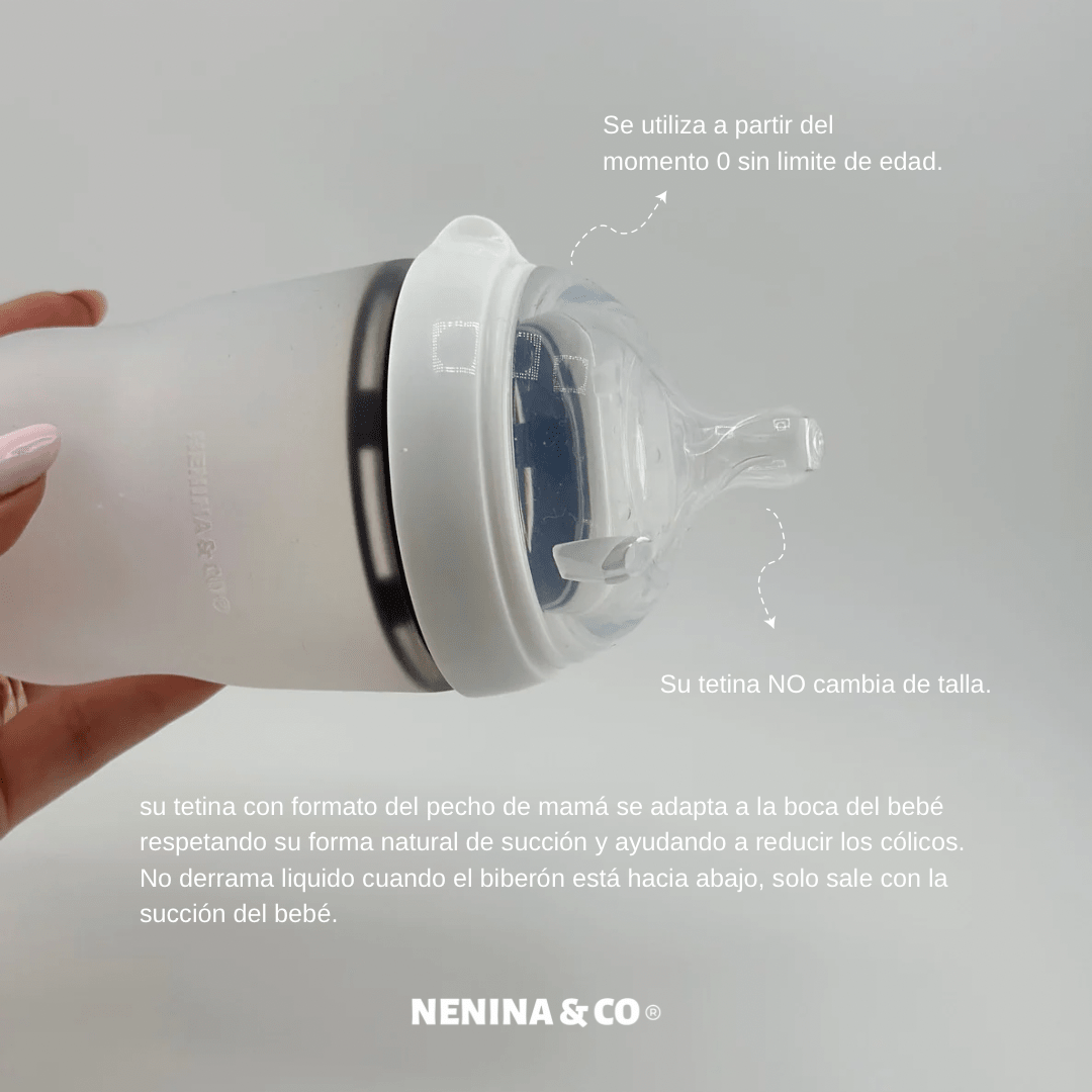 Biberon blanco - Nenina & Co - MINI MUNDO