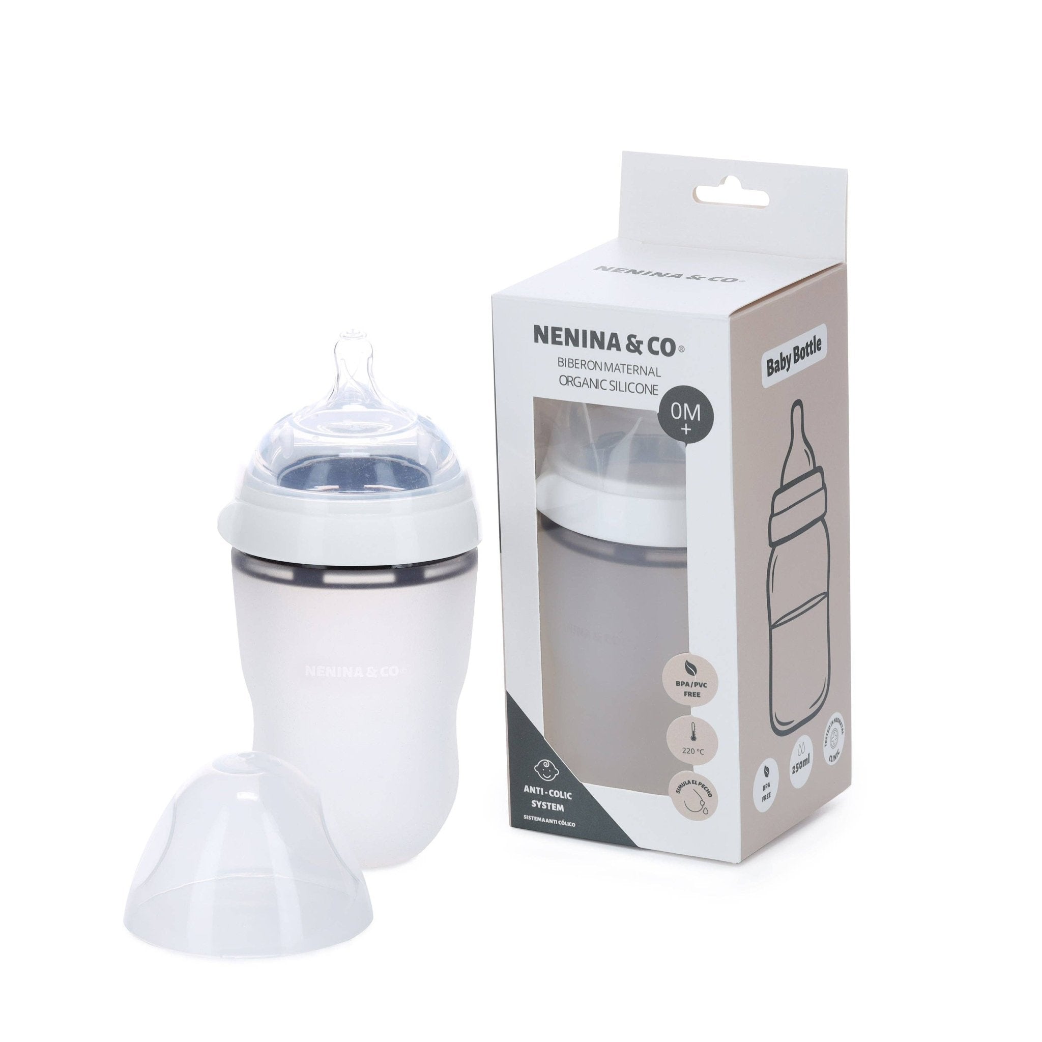 Biberon blanco - Nenina & Co - MINI MUNDO