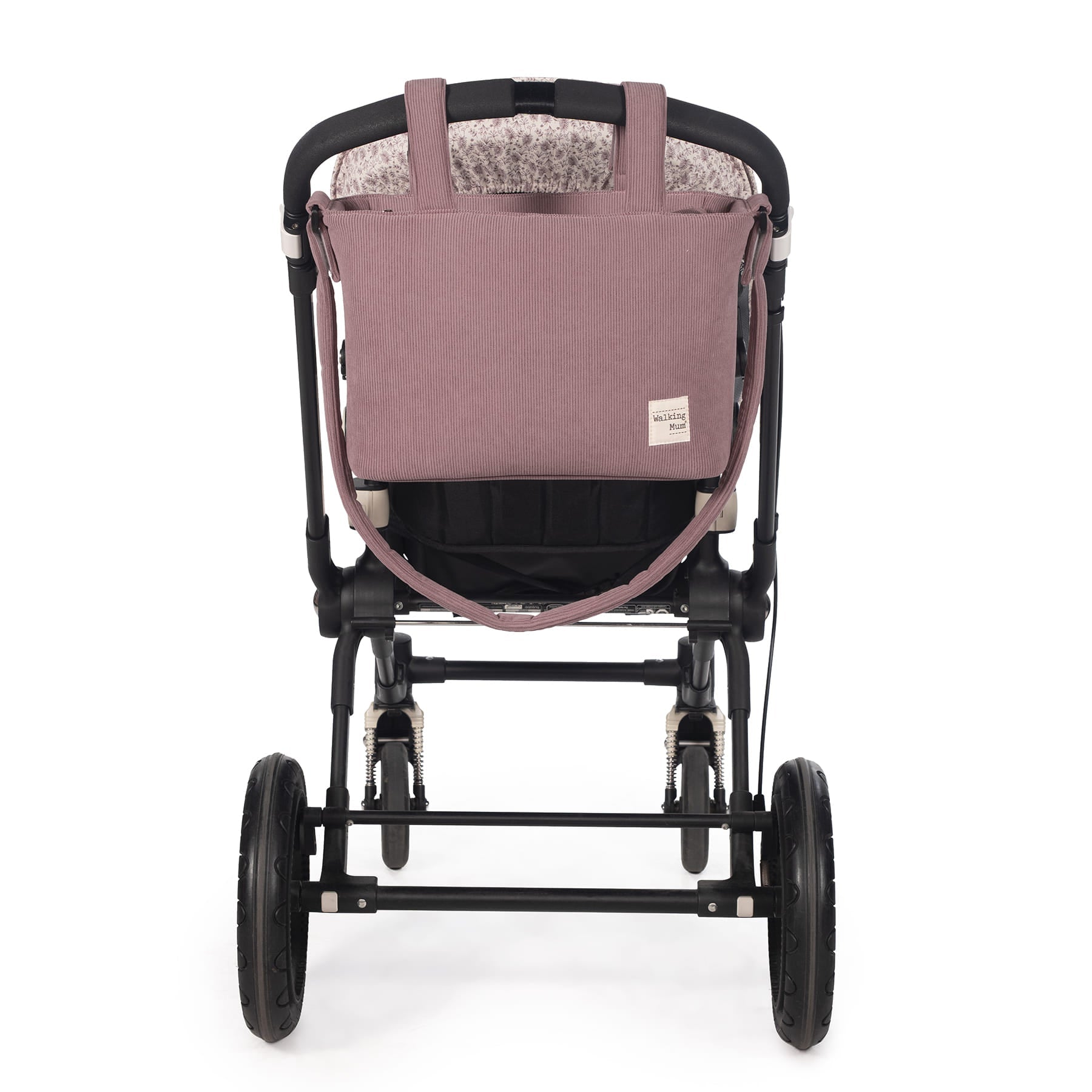 Bolso Cambiador Walking Mum Gala Cerise de Pana con Cambiador - BEBABI