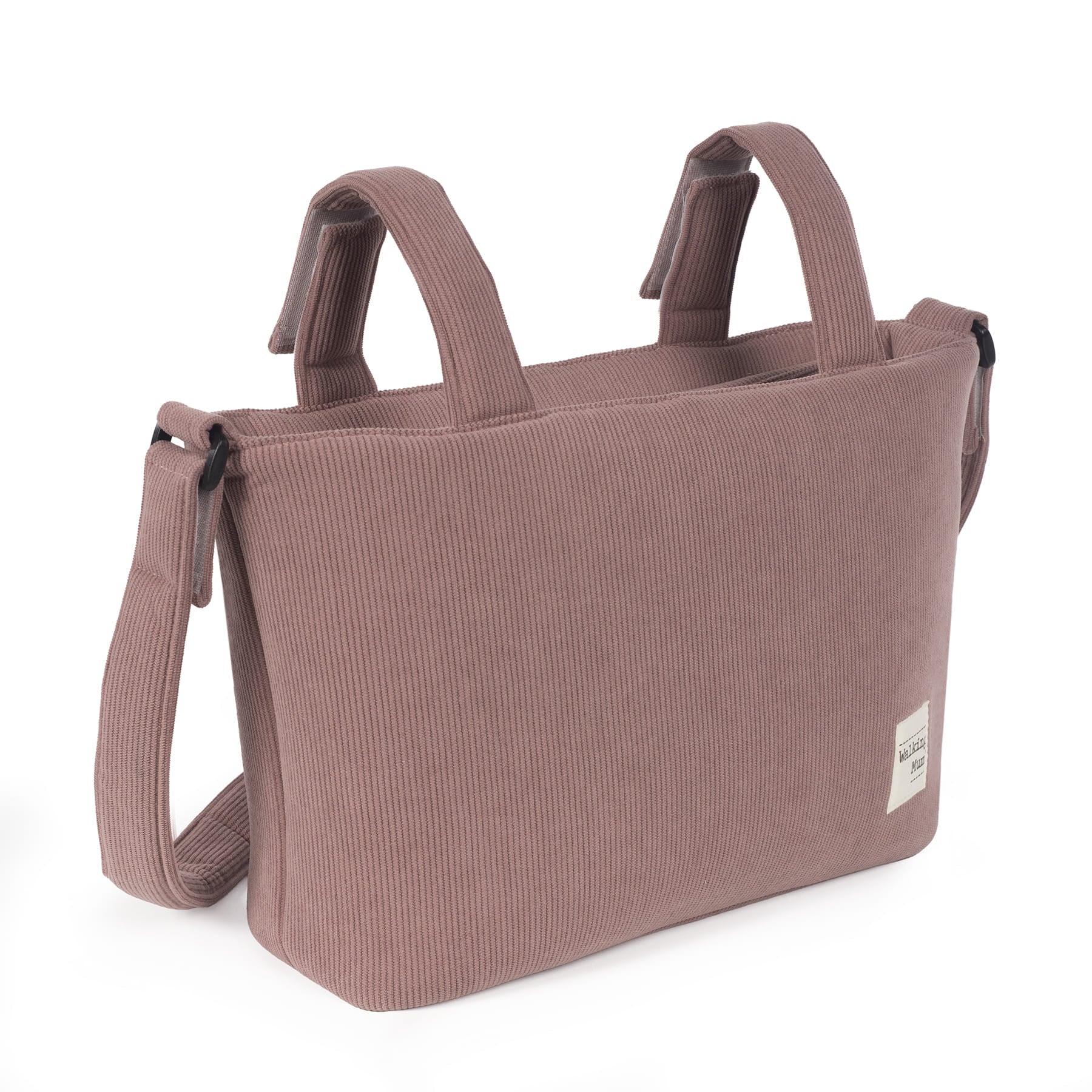 Bolso Cambiador Walking Mum Gala Cerise de Pana con Cambiador - BEBABI