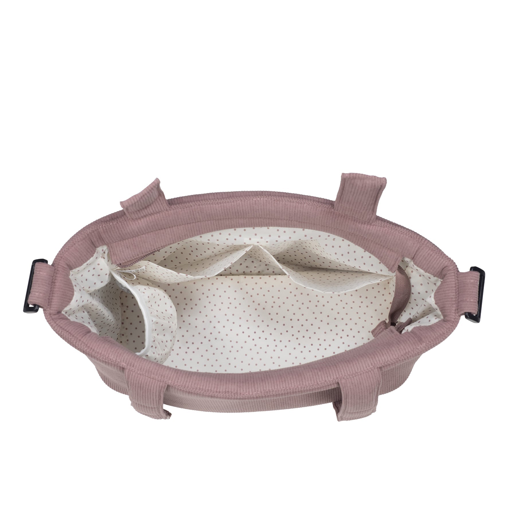 Bolso Cambiador Walking Mum Gala Cerise de Pana con Cambiador - BEBABI