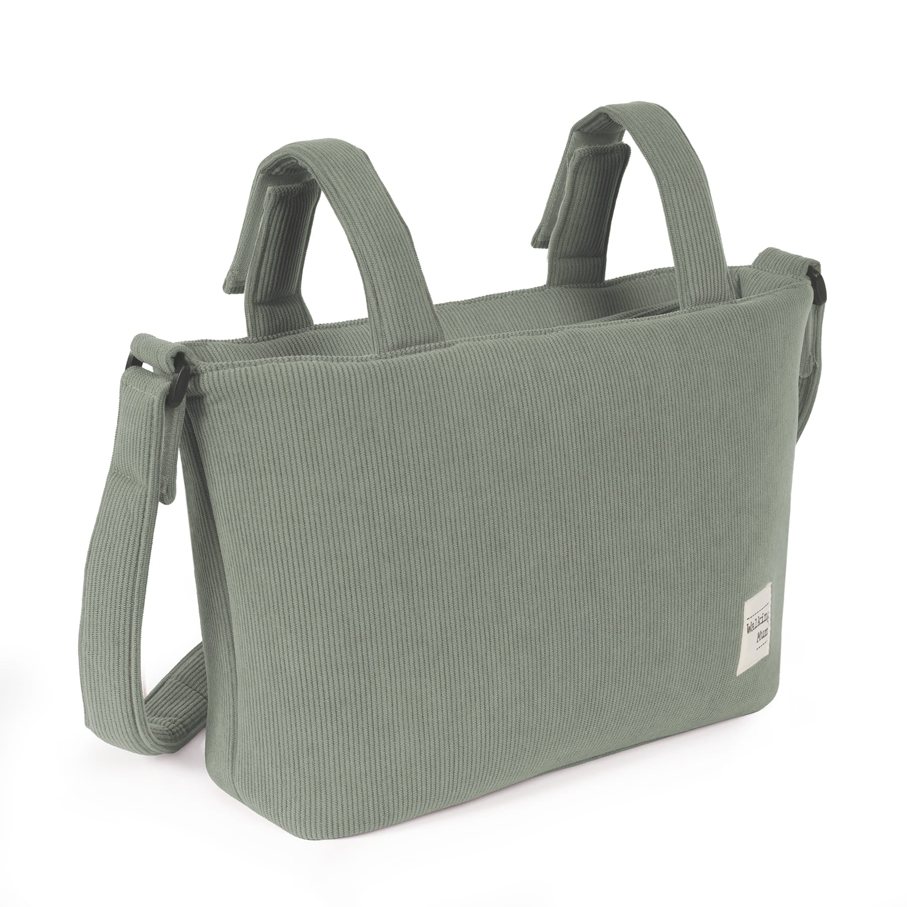 Bolso Cambiador Walking Mum Gala Mint de Pana con Cambiador - BEBABI