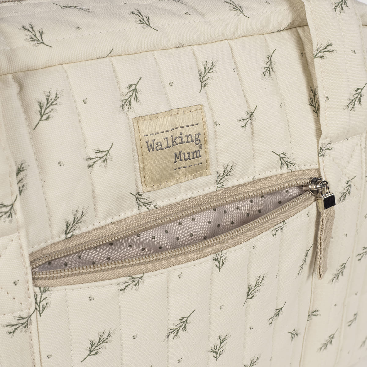 Bolso Cambiador Walking Mum Mimosa Verde con Cambiador - BEBABI