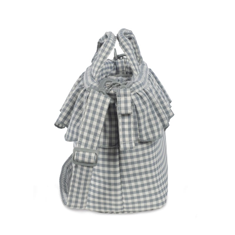 Bolso Cambiador Walking Mum Praliné Vichy Matcha con Cambiador - BEBABI