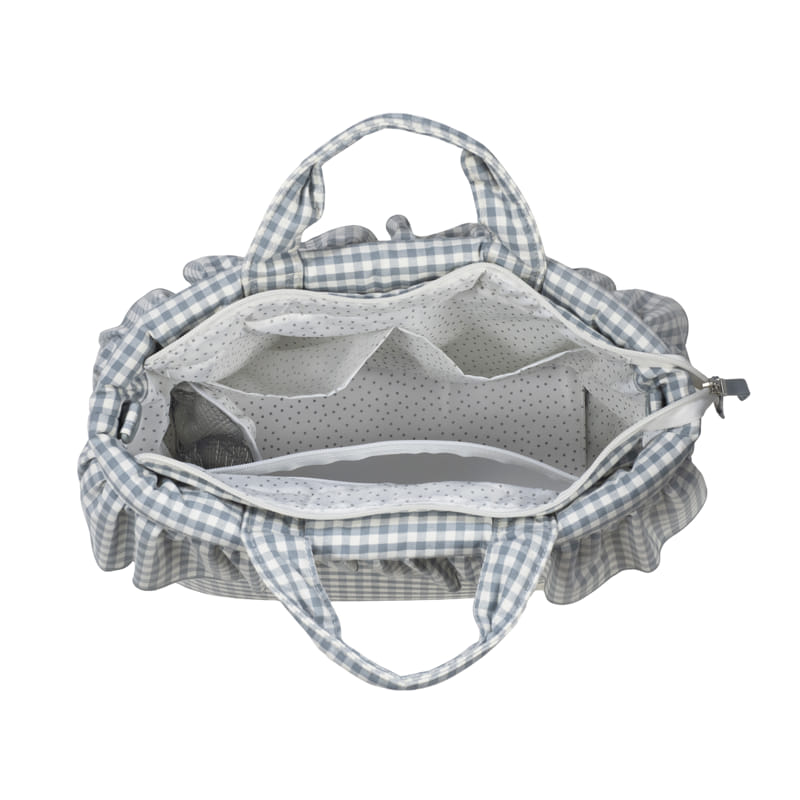 Bolso Cambiador Walking Mum Praliné Vichy Matcha con Cambiador - BEBABI