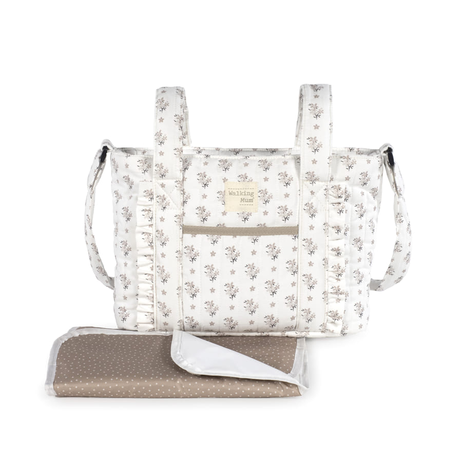 Bolso Crossbody Walking Mum Botton Floral con Cambiador - BEBABI