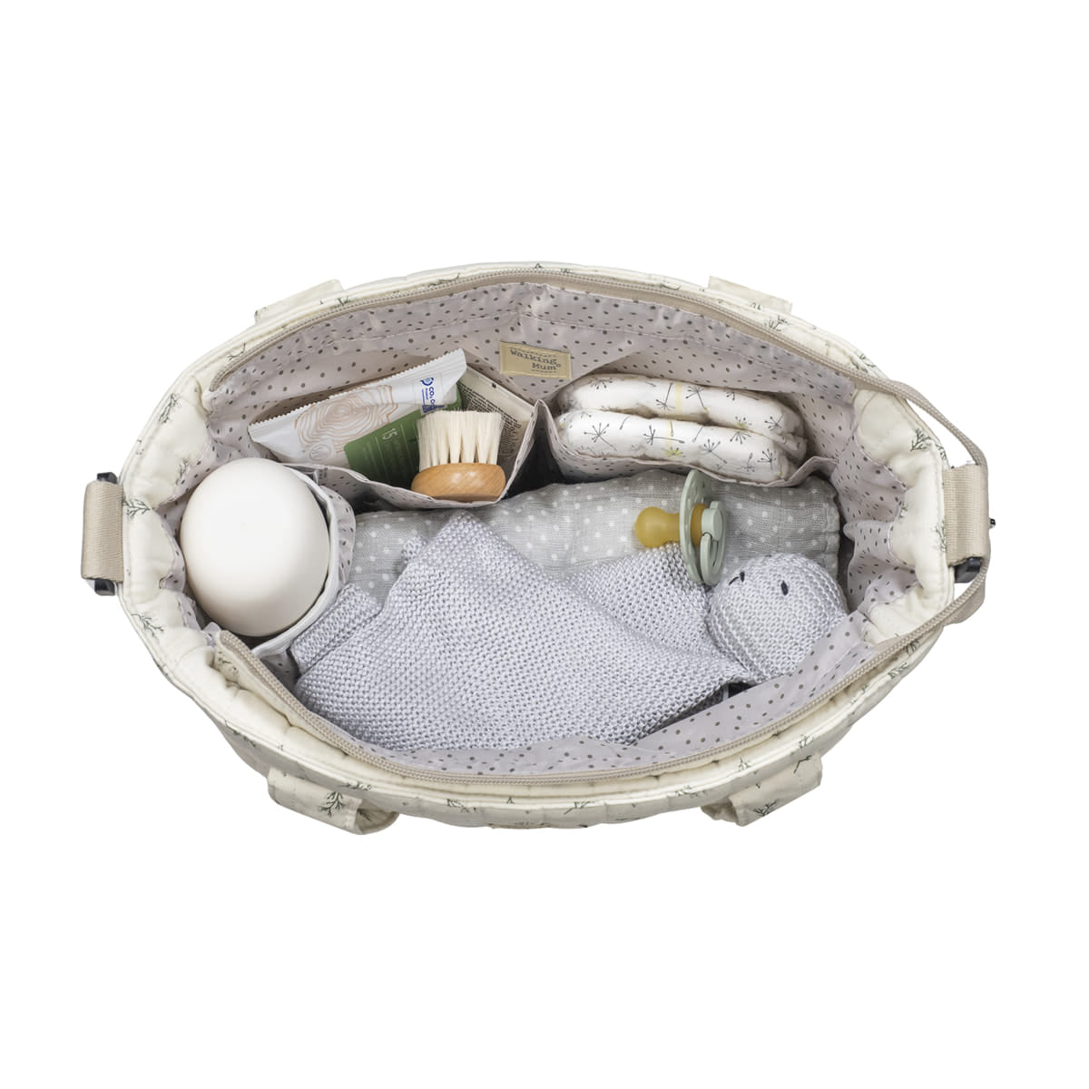 Bolso Crossbody Walking Mum Mimosa Verde con Cambiador - BEBABI