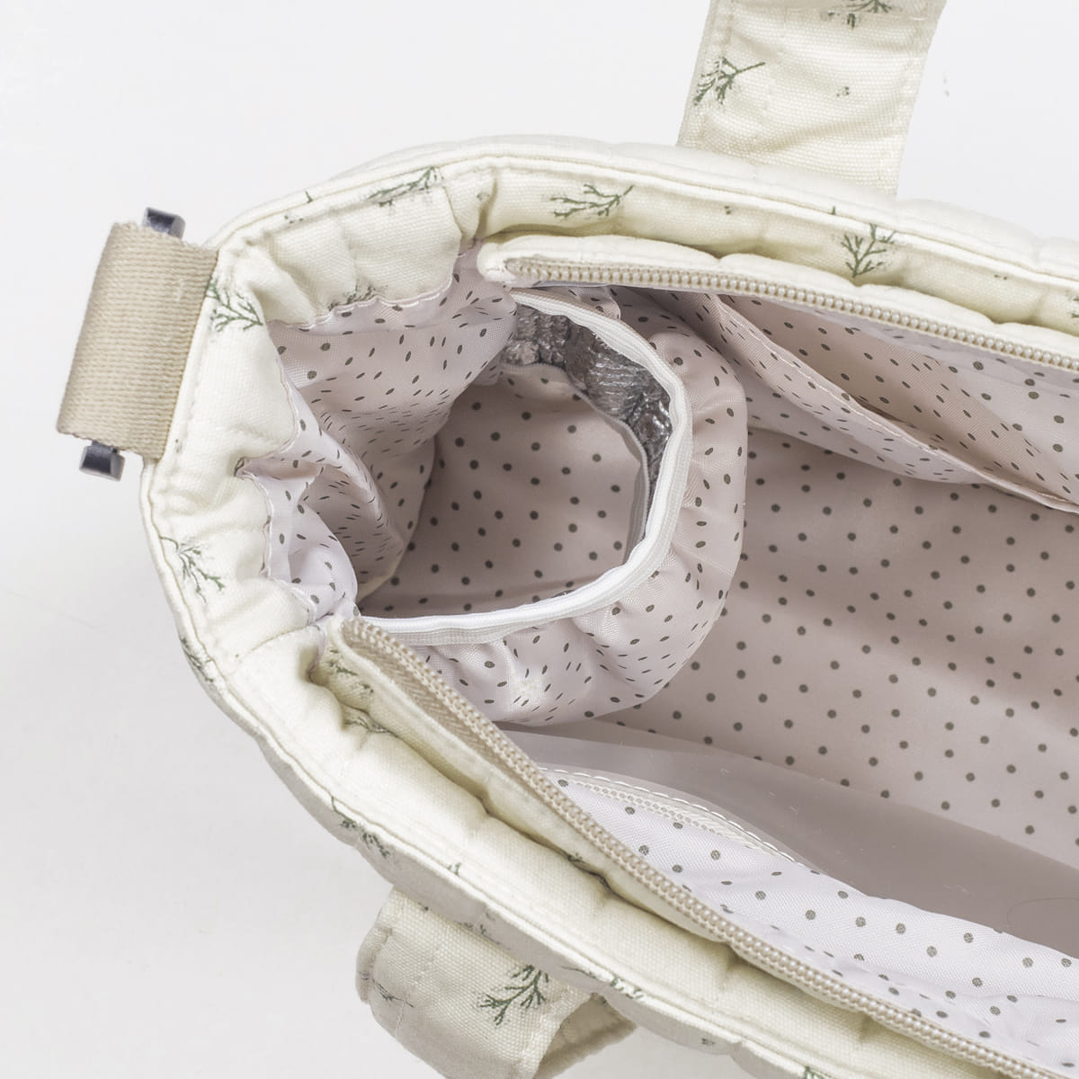 Bolso Crossbody Walking Mum Mimosa Verde con Cambiador - BEBABI