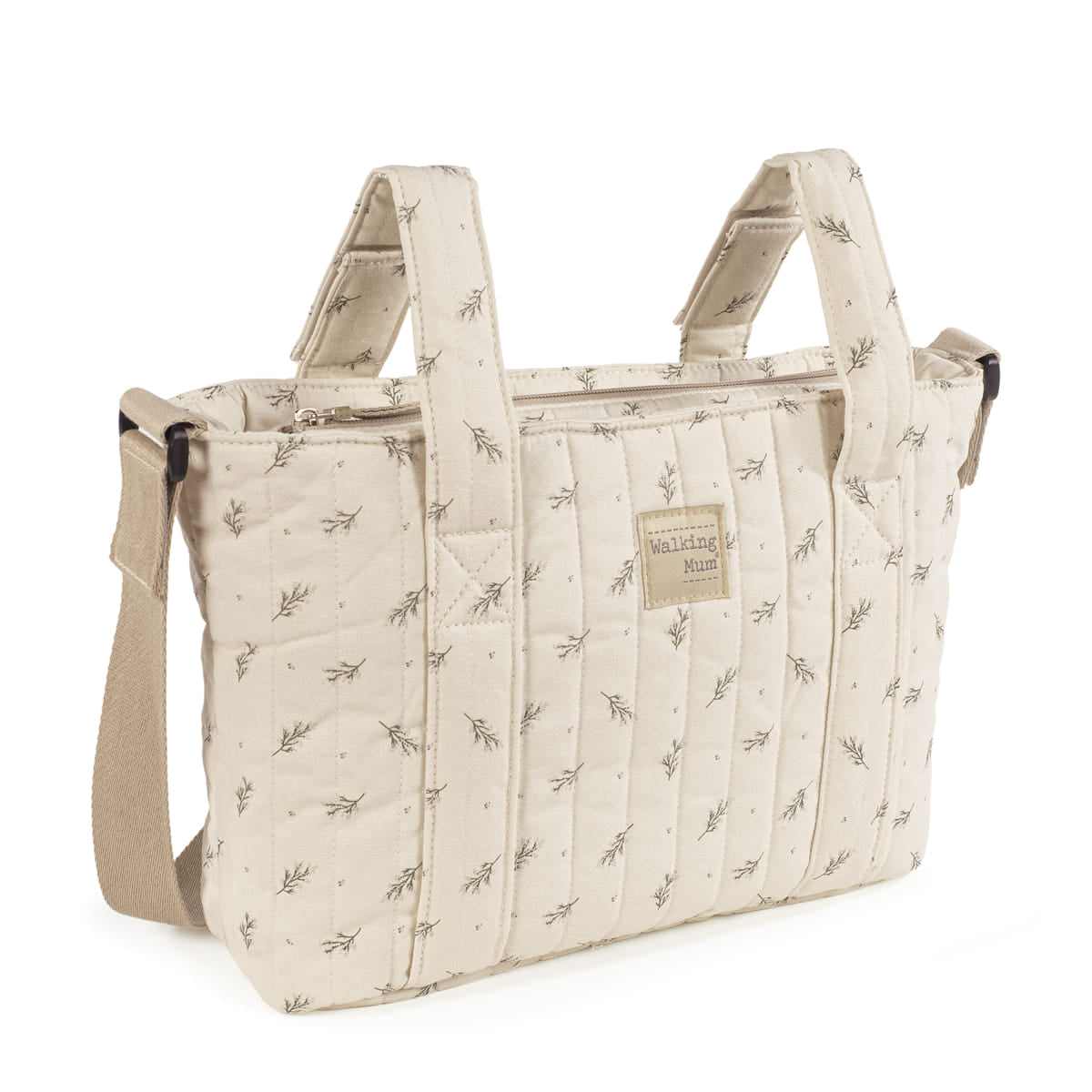 Bolso Crossbody Walking Mum Mimosa Verde con Cambiador - BEBABI
