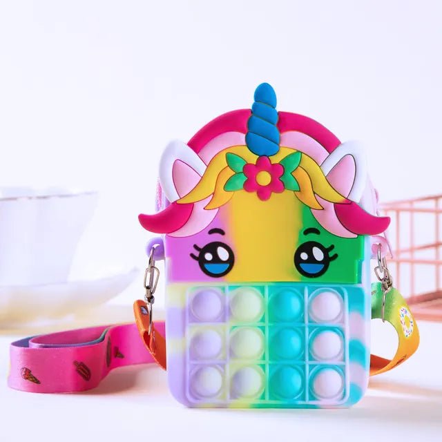 Bolso POP IT de silicona sensorial - MINI MUNDO