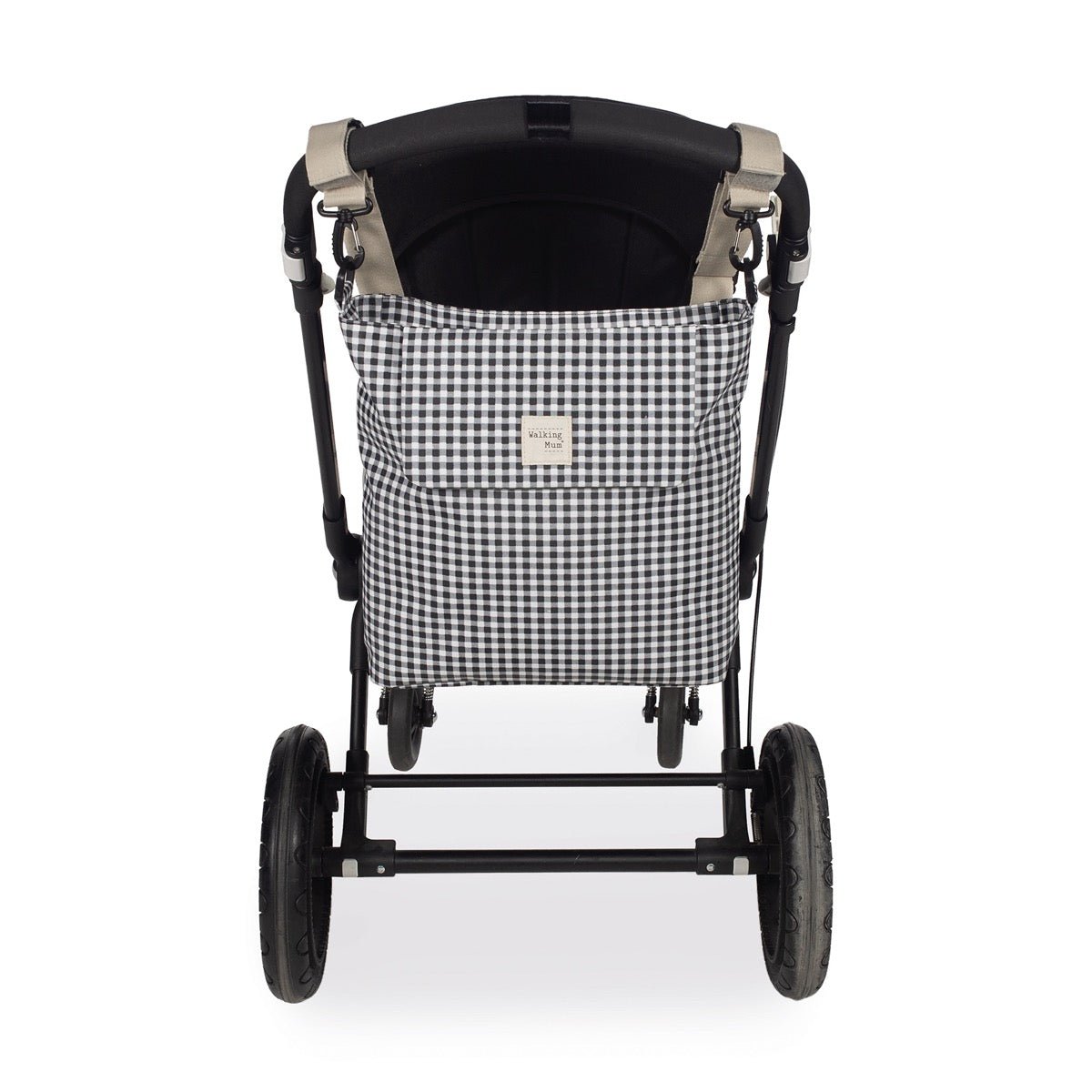 Bolso Walking Mum I Love Vichy Negro - BEBABI