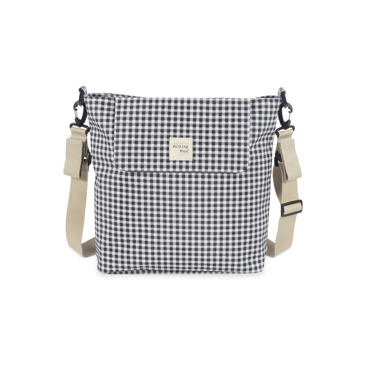 Bolso Walking Mum I Love Vichy Negro - BEBABI