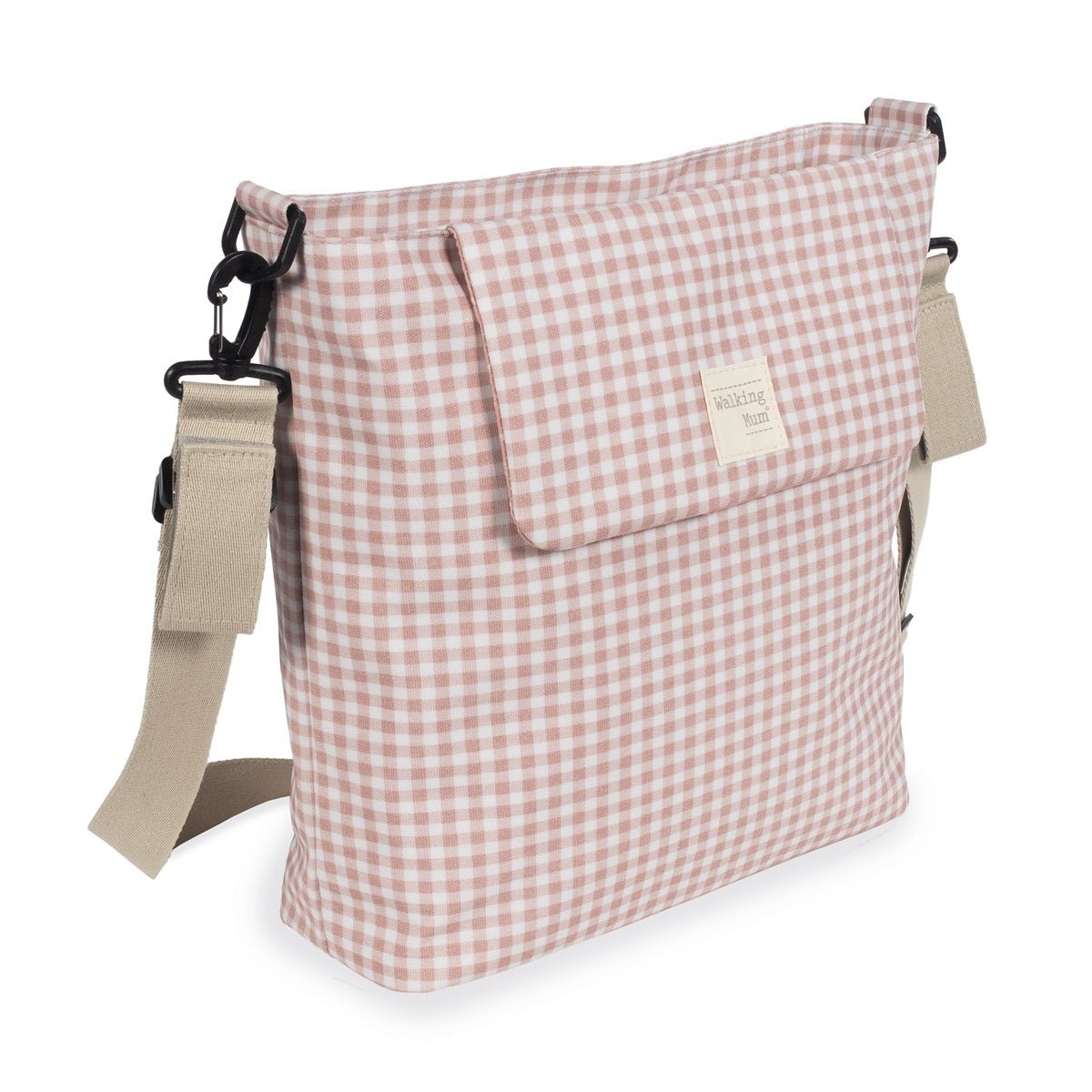 Bolso Walking Mum I Love Vichy Rosa - BEBABI