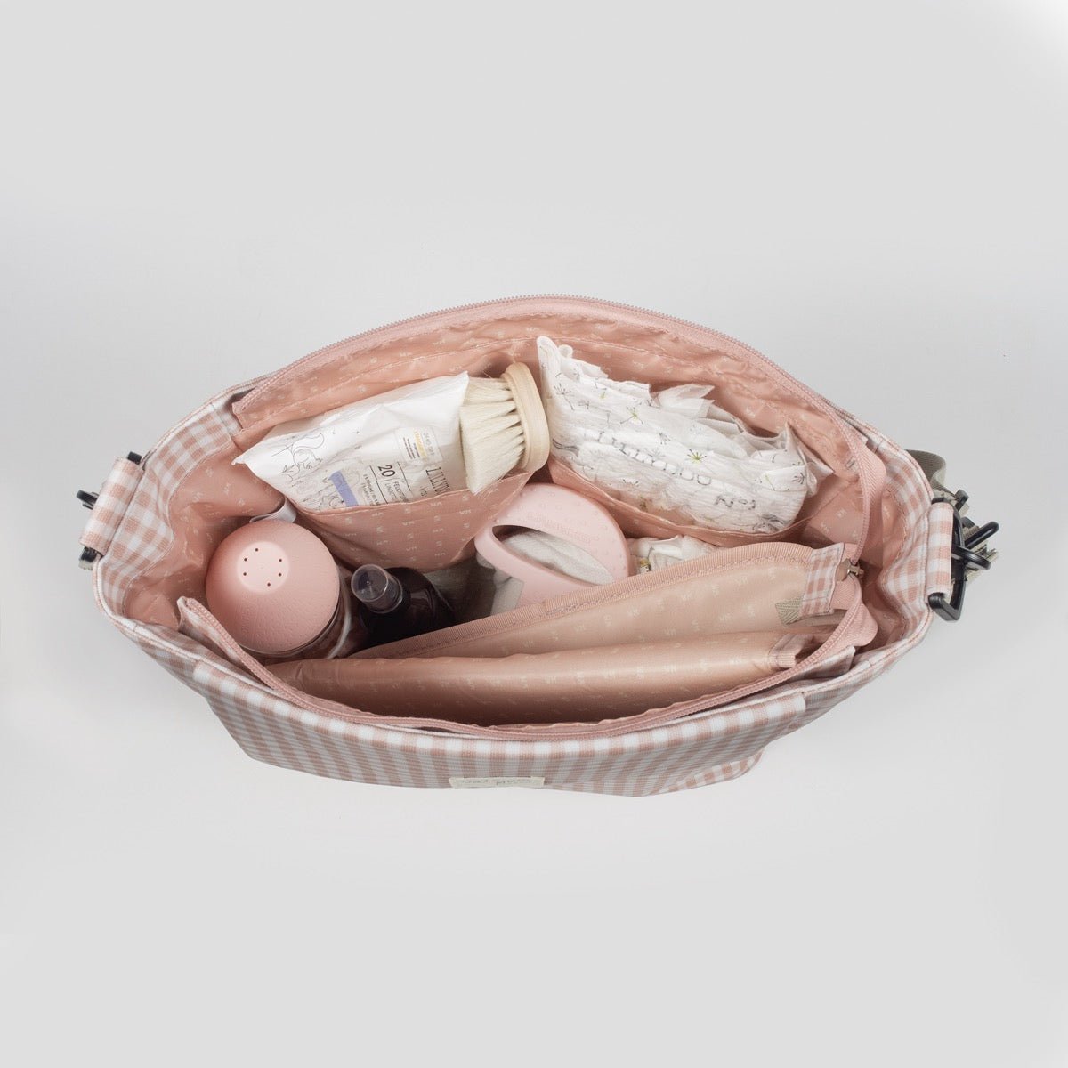 Bolso Walking Mum I Love Vichy Rosa - BEBABI