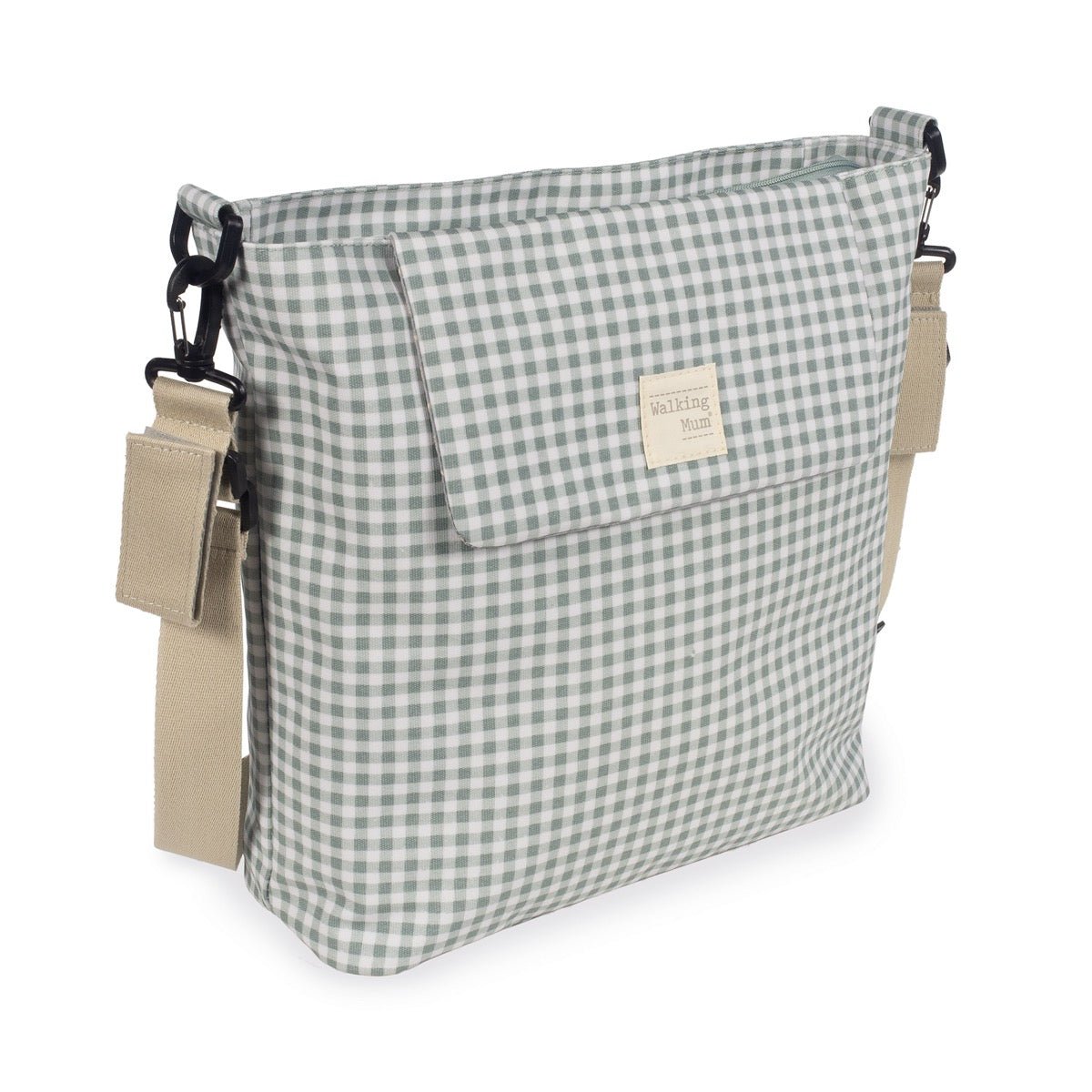 Bolso Walking Mum I Love Vichy Verde - BEBABI