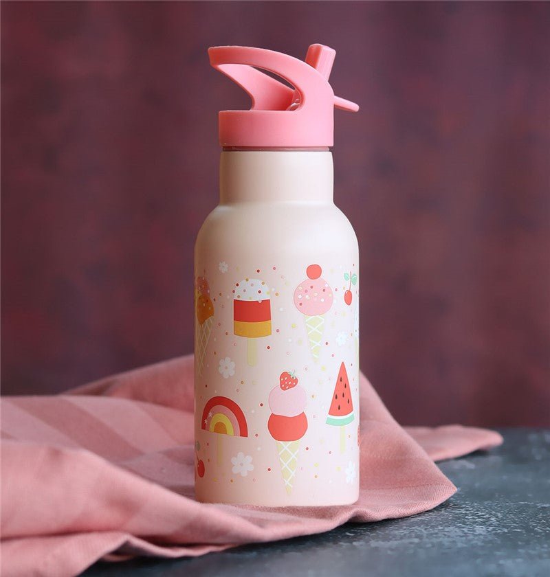 BOTELLA ACERO 350 ML HELADOS - MINI MUNDO