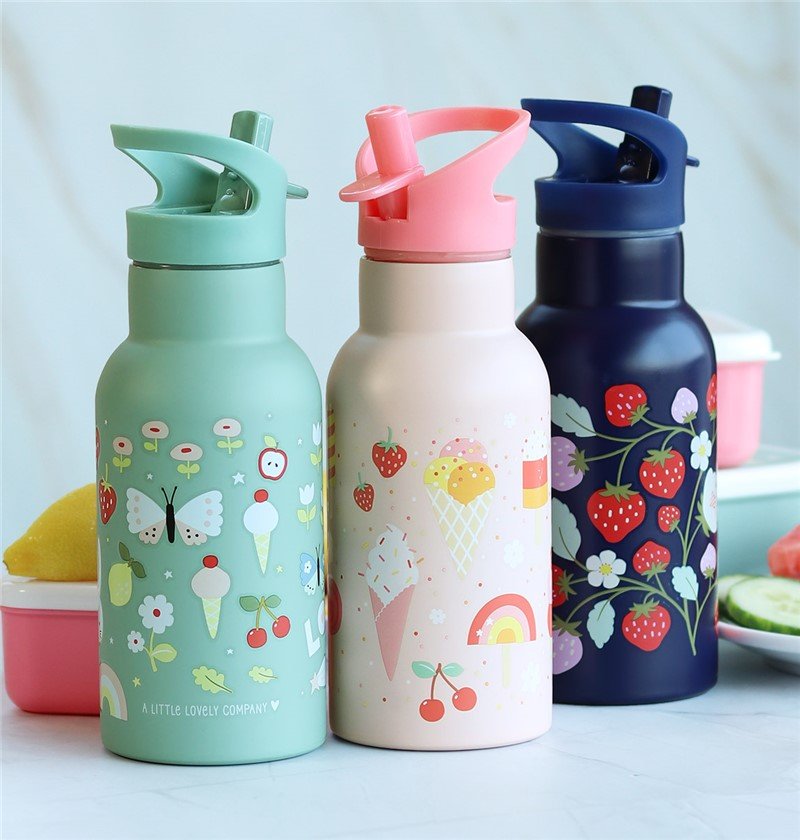 BOTELLA ACERO 350 ML HELADOS - MINI MUNDO