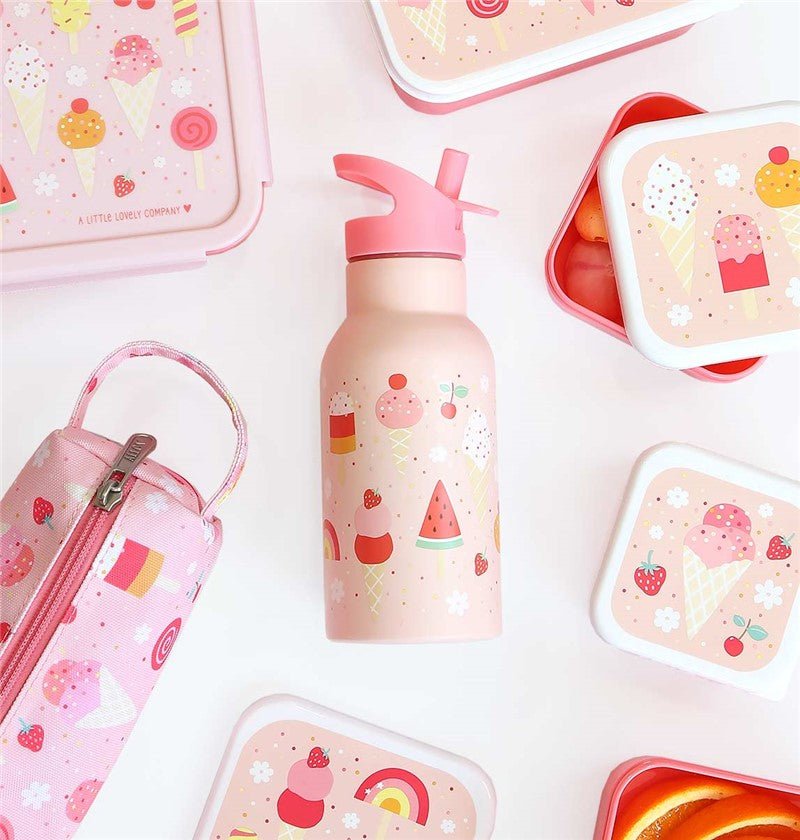 BOTELLA ACERO 350 ML HELADOS - MINI MUNDO
