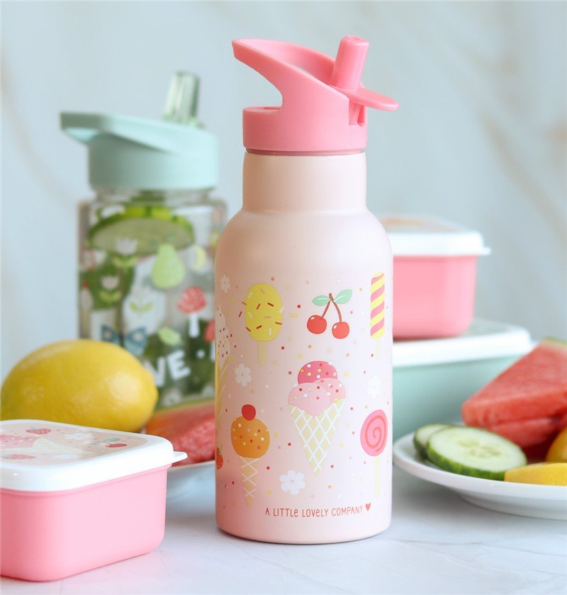 BOTELLA ACERO 350 ML HELADOS - MINI MUNDO