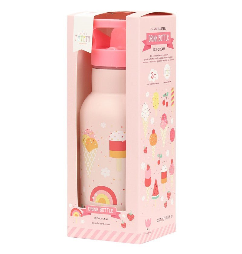 BOTELLA ACERO 350 ML HELADOS - MINI MUNDO