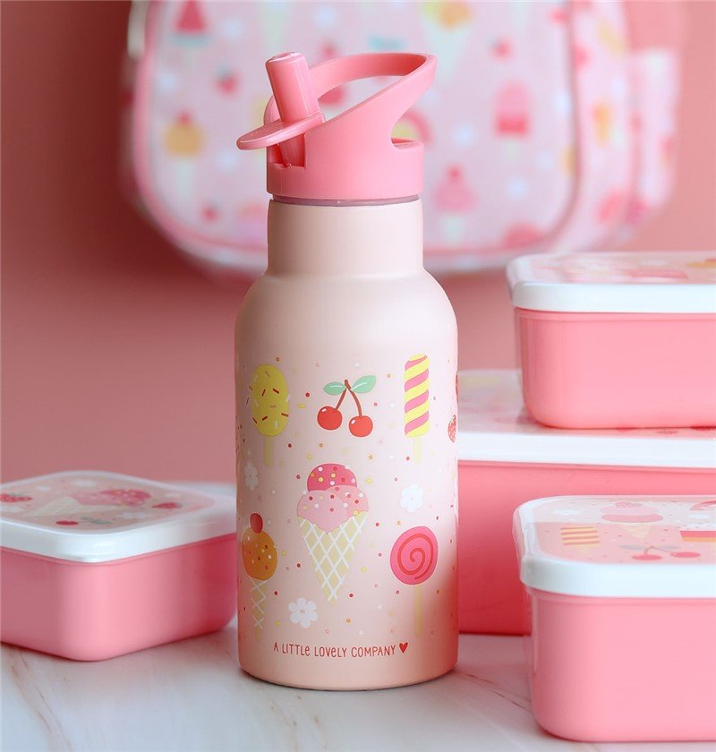 BOTELLA ACERO 350 ML HELADOS - MINI MUNDO