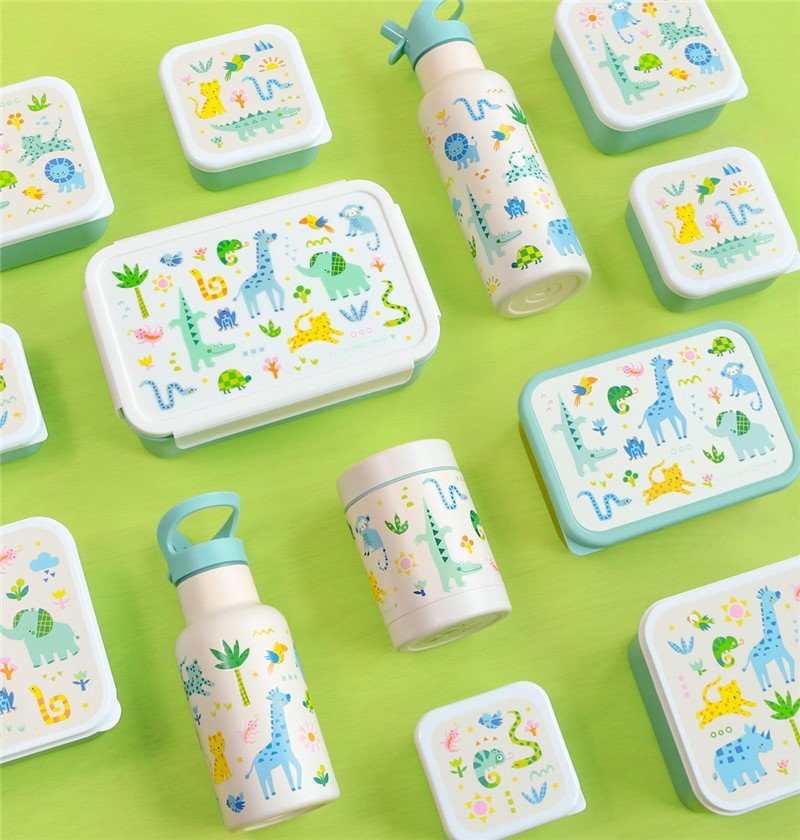BOTELLA ACERO 350 ML JUNGLA - BEBABI