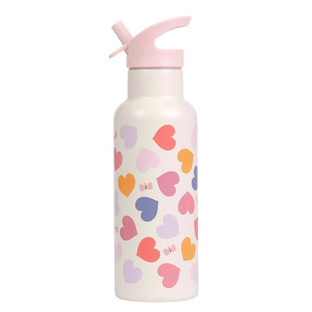 BOTELLA ACERO 500 ML CORAZÓN - BEBABI