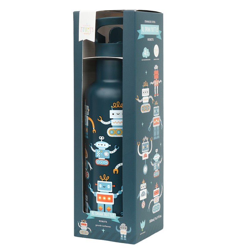 BOTELLA ACERO 500 ML ROBOTS - BEBABI